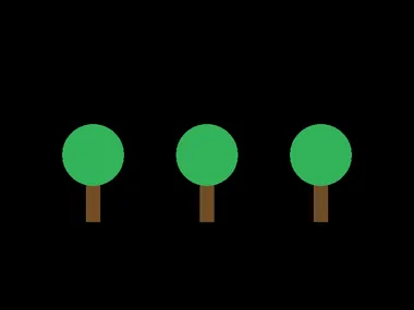 The three trees the three calls produce