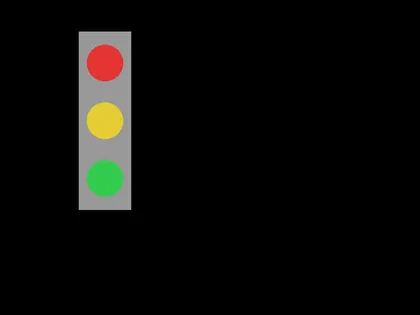 The same traffic signal, now in the upper left of the window