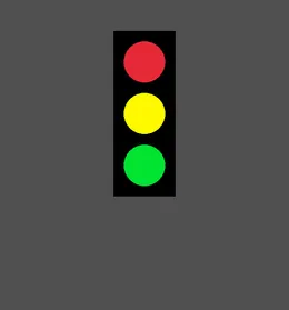 A wider 560 pixel window with the stoplight still centered horizontally