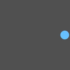 The same blue circle near the right edge of the window