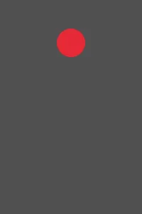 A single red circle near the top of the dark gray window