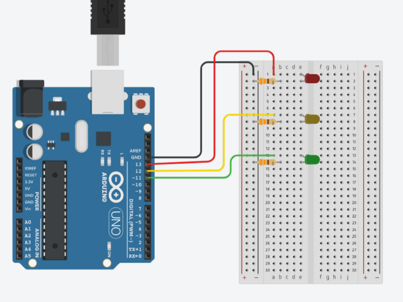 Stoplight circuit